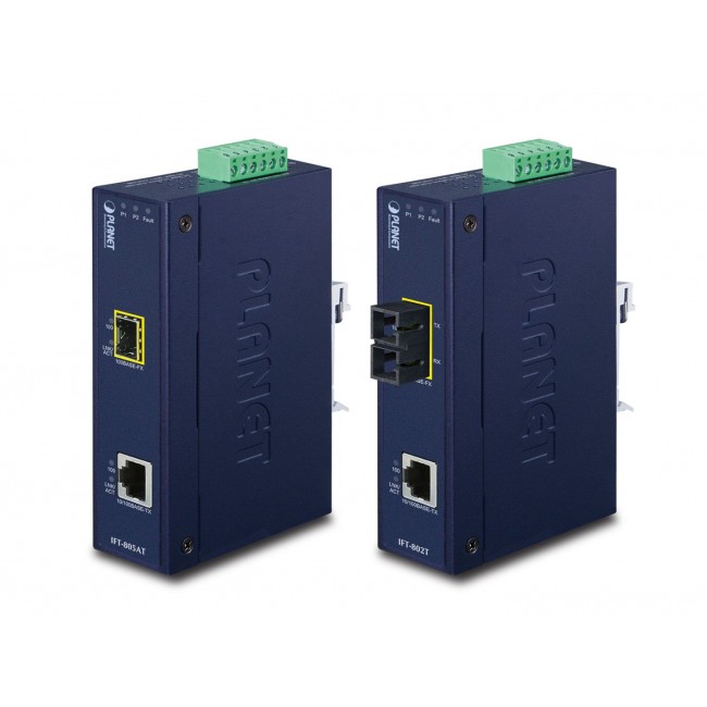 PLANET IFT-802T network media converter 200 Mbit/s 1310 nm Blue