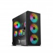 SAVIO PC Case Raptor X1 ARGB Glass/Mesh Black SAVIO PC Case Raptor X1 ARGB Glass/Mesh Black