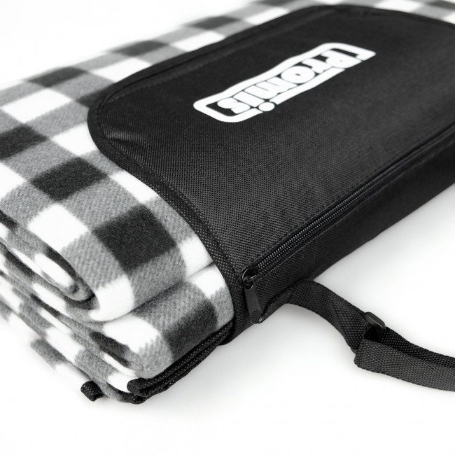 PROMIS Picnic Blanket, Green Stripes, 200 cm x 150 cm