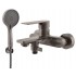 Metal mixer for bath with head