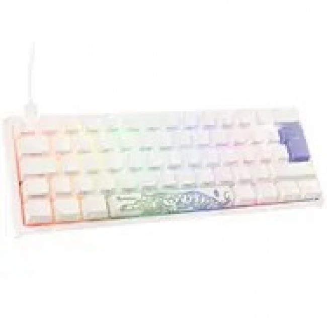 Ducky One 2 Pro Mini White Edition Gaming Keyboard, RGB LED - Cherry Black