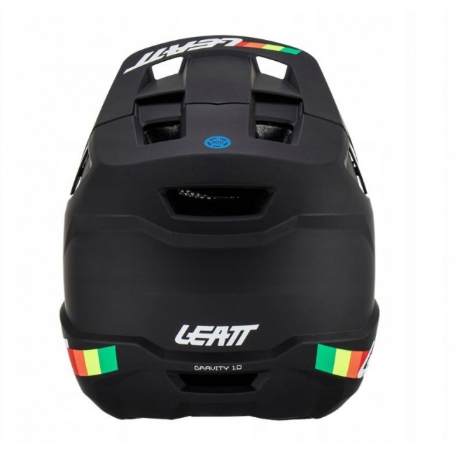 LEATT MTB Gravity 1.0 V23 Full-Face Cycling Helmet, Size M (57-58cm), Black