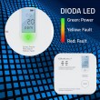 Qoltec 52577 Wireless Carbon monoxide (CO) sensor with battery | sensor service life 10 years | alarm 85dB | LED Qoltec 52577 Wireless Carbon monoxide (CO) sensor with battery | sensor service life 10 years | alarm 85dB | LED