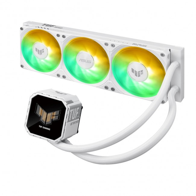 ASUS TUF Gaming LC III 360 ARGB LCD White Edition Processor All-in-one liquid cooler 12 cm 1 pc(s) ASUS TUF Gaming LC III 360 ARGB LCD White Edition Processor All-in-one liquid cooler 12 cm 1 pc(s)