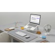 Logitech Pebble 2 Combo keyboard Mouse included Universal RF Wireless + Bluetooth QWERTY US International White