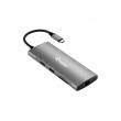 Equip USB-C 9 in 1 Multifunctional Adapter, HDMI 4K/60Hz, Gigabit LAN, USB 3.2 GEN1, SD/TF, 100W USB PD
