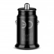 Car charger 1 X USB QC3.0 18W black + cable USB-C 1m