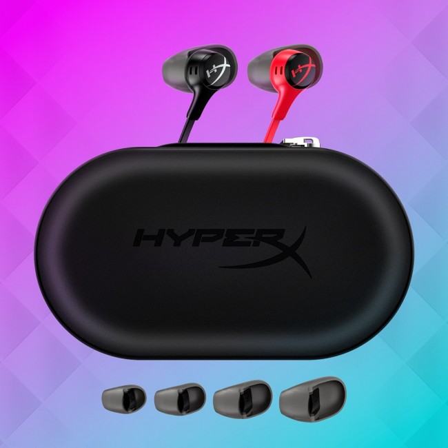 HyperX Cloud Earbuds II RED Gaming Earbuds with Mic