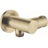 Round angled connector with handset holder