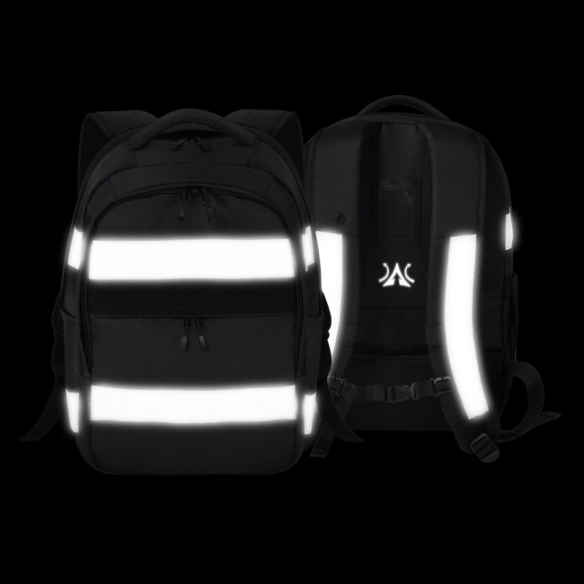 DICOTA Hi-Vis V2 backpack Rucksack Black Polyethylene terephthalate (PET), Thermoplastic polyurethane (TPU)
