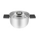 Resto Kitchenware Anser 2.5 L Round Black, Stainless steel Resto Kitchenware Anser 2.5 L Round Black, Stainless steel
