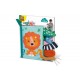 SES Creative Tiny Talents Sensory animal tails cloth book
