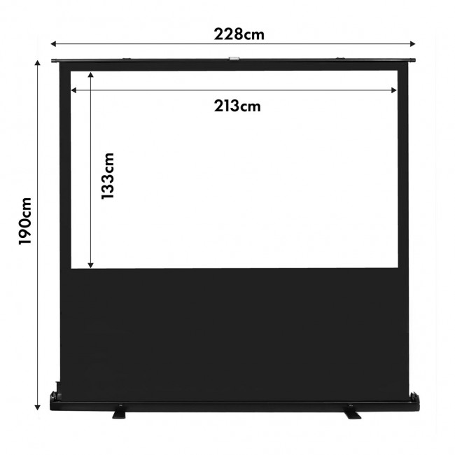 Maclean MC-213 Portable Projection Screen, Compact, Floor, 100 Maclean MC-213 Portable Projection Screen, Compact, Floor, 100