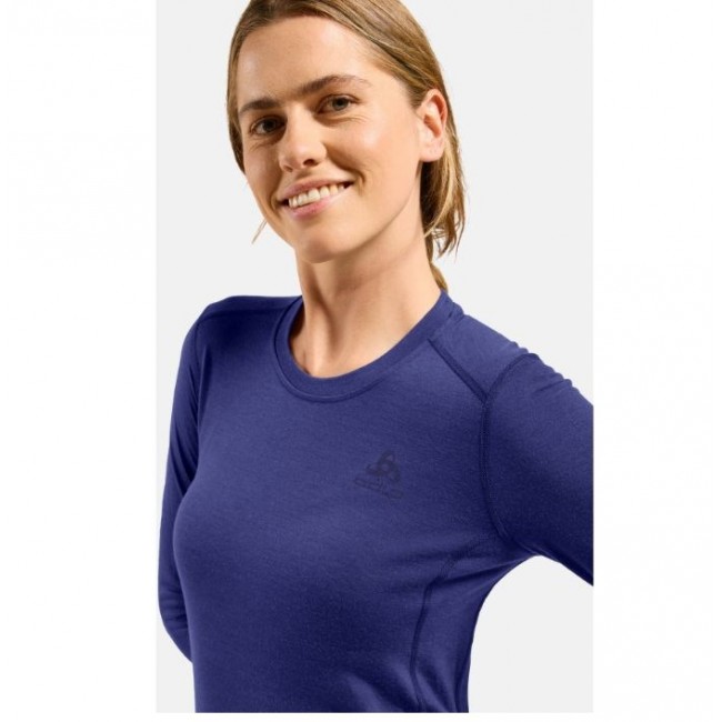 Odlo BL TOP crew neck l/s MERINO 200 long-sleeved thermal underwear, size S, blue Odlo BL TOP crew neck l/s MERINO 200 long-sleeved thermal underwear, size S, blue