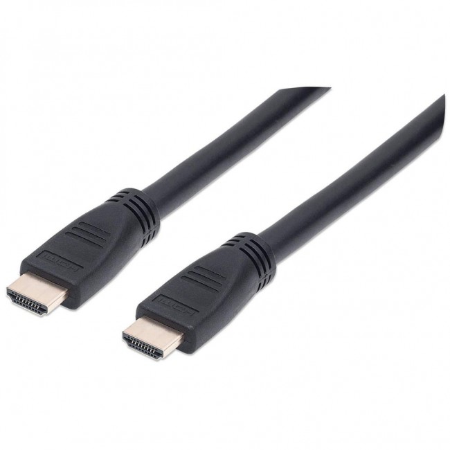Manhattan HDMI 4K@60Hz Cable with Ethernet - CL3 rated, 10m, Suitable for In-Wall use, For ALL 4K & 1080p/HD uses - when upgrading now or have it ready for when you need it, Male to Male, Black, Ultra HD 4k x 2k, Lifetime Warranty, Premium High Speed Manhattan HDMI 4K@60Hz Cable with Ethernet - CL3 rated, 10m, Suitable for In-Wall use, For ALL 4K & 1080p/HD uses - when upgrading now or have it ready for when you need it, Male to Male, Black, Ultra HD 4k x 2k, Lifetime Warranty, Premium High Speed