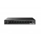 Tenda TEG1110PF-8-120W network switch Unmanaged Gigabit Ethernet (10/100/1000) Power over Ethernet (PoE) Black