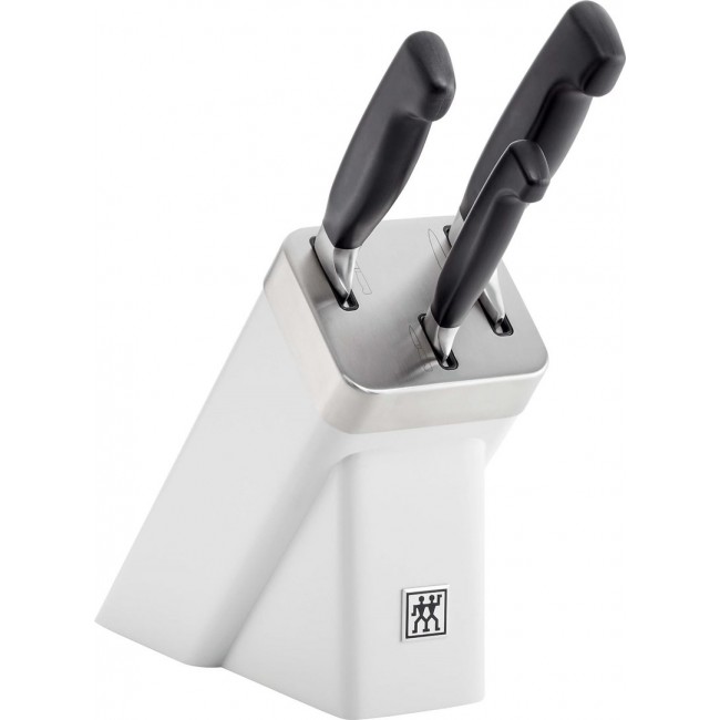 ZWILLING FOUR STAR Zestaw 3 no y w bloku samoostrzącym bia y