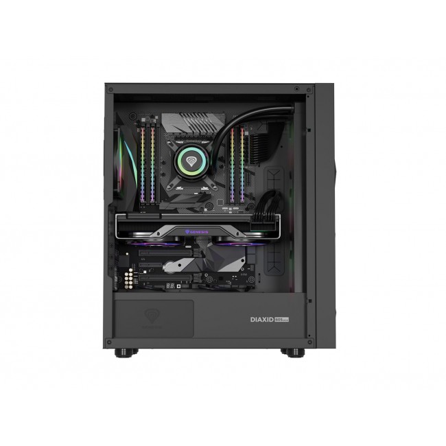 GENESIS DIAXID 605 ARGB MIDI TOWER CASE WITH USB-C WINDOW BLACK