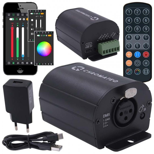 CHROMATEQ CLUB 512 DMX controller interface + remote control