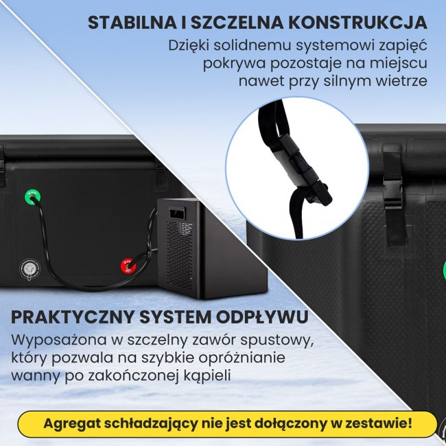 Extralink ice bath 160x85x65 cm