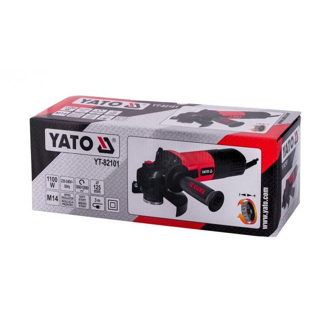 YATO ANGLE GRINDER 125mm 1100W SPEED CONTROL YATO ANGLE GRINDER 125mm 1100W SPEED CONTROL