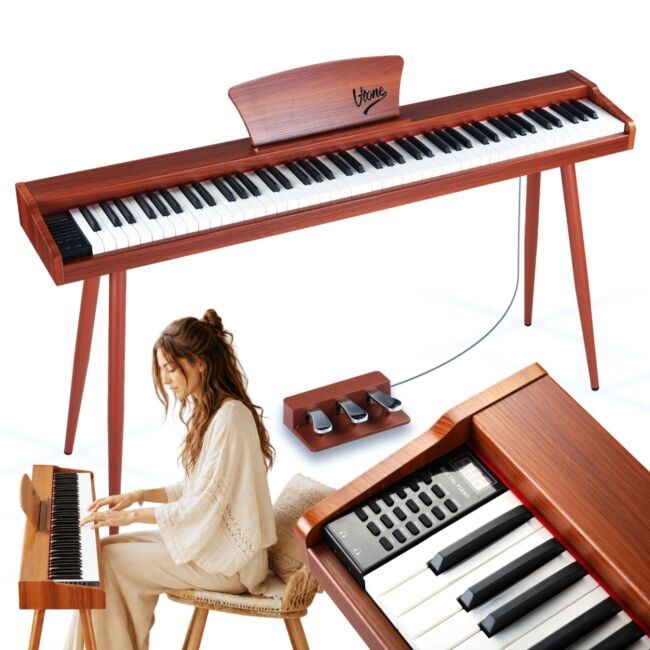 V-TONE BL-130 pianino cyfrowe czterono ne brązowe