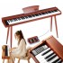 V-TONE BL-130 pianino cyfrowe czterono ne brązowe