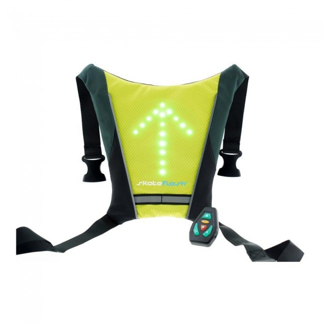 Skateflash Reflective vest Black, Green Nylon One Size Cycling