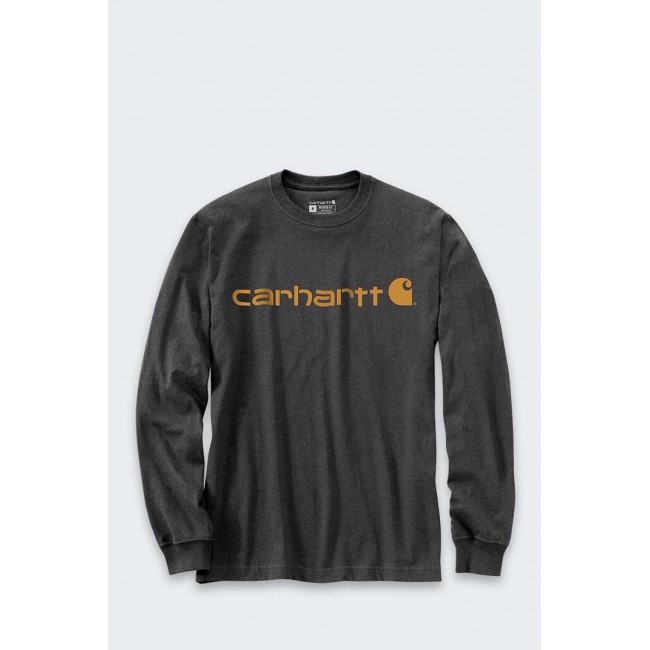 Koszulka Carhartt Dearborn Relaxed LS Logo CARBON