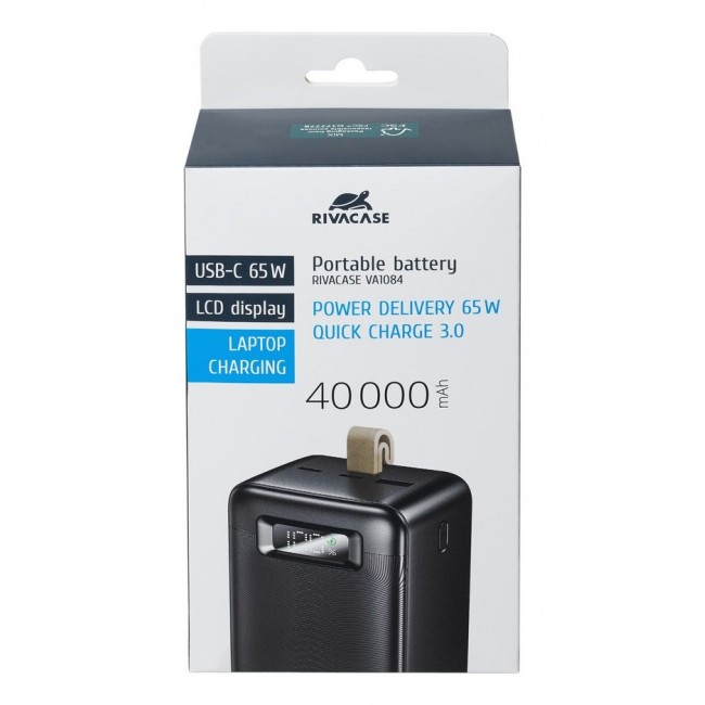 Rivacase VA1084 power bank Lithium Polymer (LiPo) 40000 mAh Black