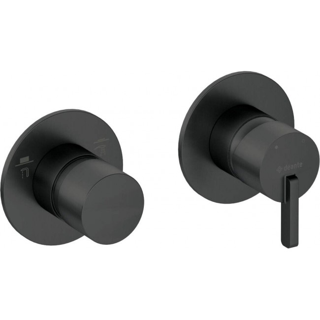 Shower mixer with shower switch - horizontal