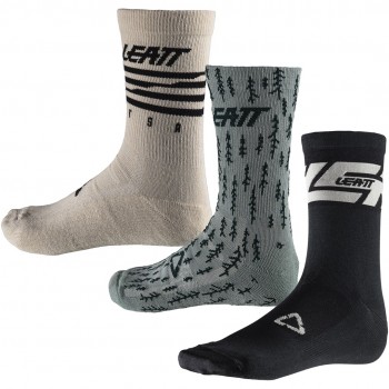 Skarpety rowerowe LEATT Socks MTB (3 pary) S/M