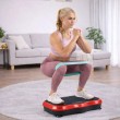 Extralink Moonwalk Spin Move Platofrma Wibracyjna do Cwiczen Fitness 200W czerwona