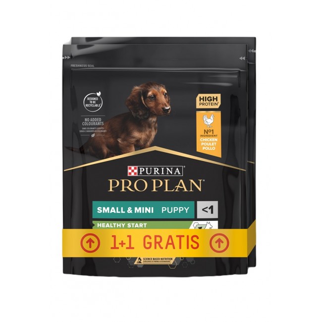 PURINA Healthy Start Small & Mini Puppy Chicken - dry dog food - 700 g + 700 g