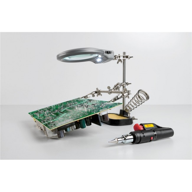 Goobay 51226 soldering iron/station accessory 1 pc(s) Holder with magnifier Goobay 51226 soldering iron/station accessory 1 pc(s) Holder with magnifier