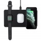 Satechi ST-X3TWCPM mobile device charger Headphones, Smartphone, Smartwatch Black AC Wireless charging Indoor