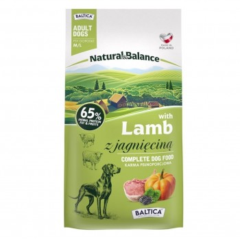 BALTICA Natural & Balance Lamb M/L dry dog food 3kg