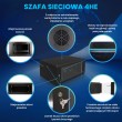 Extralink Rackmount cabinet 4U 600x450 Black wall mounted