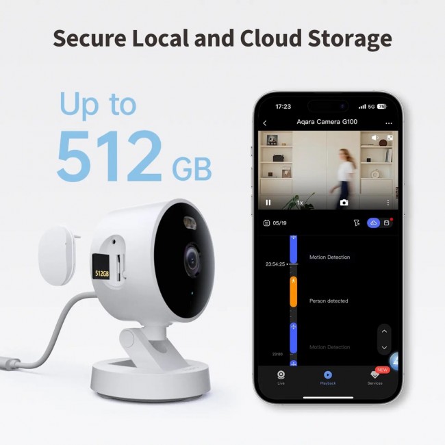 Aqara G100 Cube IP security camera Indoor & outdoor 2304 x 1296 pixels Ceiling/wall Aqara G100 Cube IP security camera Indoor & outdoor 2304 x 1296 pixels Ceiling/wall