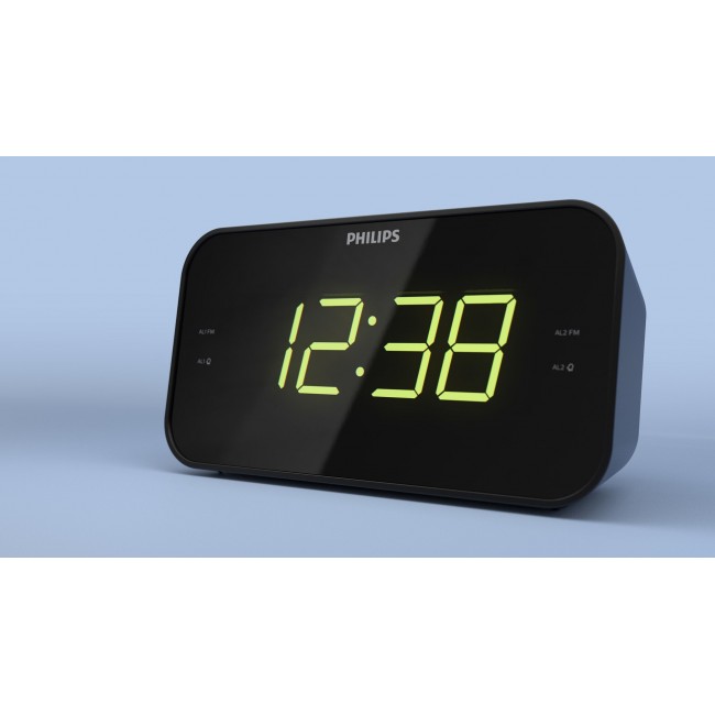 Philips TAR3306/12 alarm clock Digital alarm clock Black