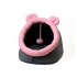 GO GIFT cat bed - graphite-pink - 40x45x34 cm