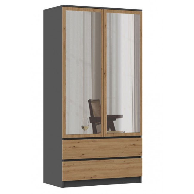 Topeshop SZAFA MALWA AN/AR L bedroom wardrobe/closet 5 shelves 2 door(s)