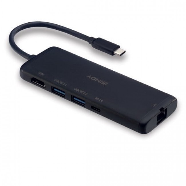 Lindy DST-Mini USB-C Laptop Mini Docking Station with 4K Support and 100W Pass-Through Charging Lindy DST-Mini USB-C Laptop Mini Docking Station with 4K Support and 100W Pass-Through Charging