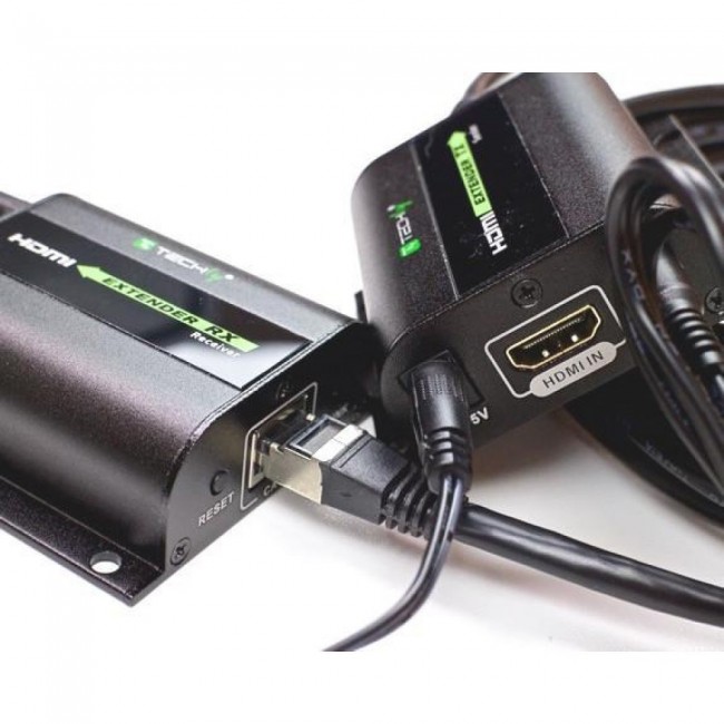 Techly Extender HDMI Full HD on cable Cat.5E / 6 / 6A / 7 max 60m Autoregulated IDATA EXT-E70I Techly Extender HDMI Full HD on cable Cat.5E / 6 / 6A / 7 max 60m Autoregulated IDATA EXT-E70I