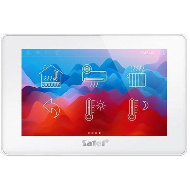 SATEL KEYPAD WITH TOUCH SCREEN 7 INCH INT-TSH2-W (WHITE)