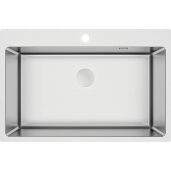 Steel sink single-bowl