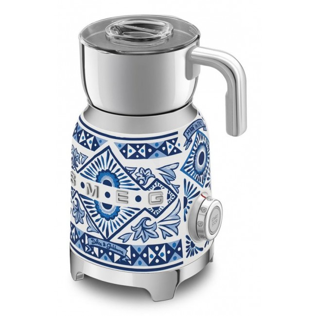 Smeg MFF01DGBEU milk frother/warmer Automatic milk frother/warmer Blue, Silver, White