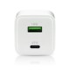 Charger 1 x USB Quick Charge 4.0, 1 x USB-C 45W white