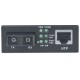 Intellinet Gigabit Ethernet Single Mode Media Converter, 10/100/1000Base-T to 1000Base-Lx (SC) Single-Mode, 20km (Euro 2-pin plug)