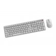 Gembird KBS-WMS-01-W-CYRL Silent key Pro Business wireless desktop set, white, RU layout